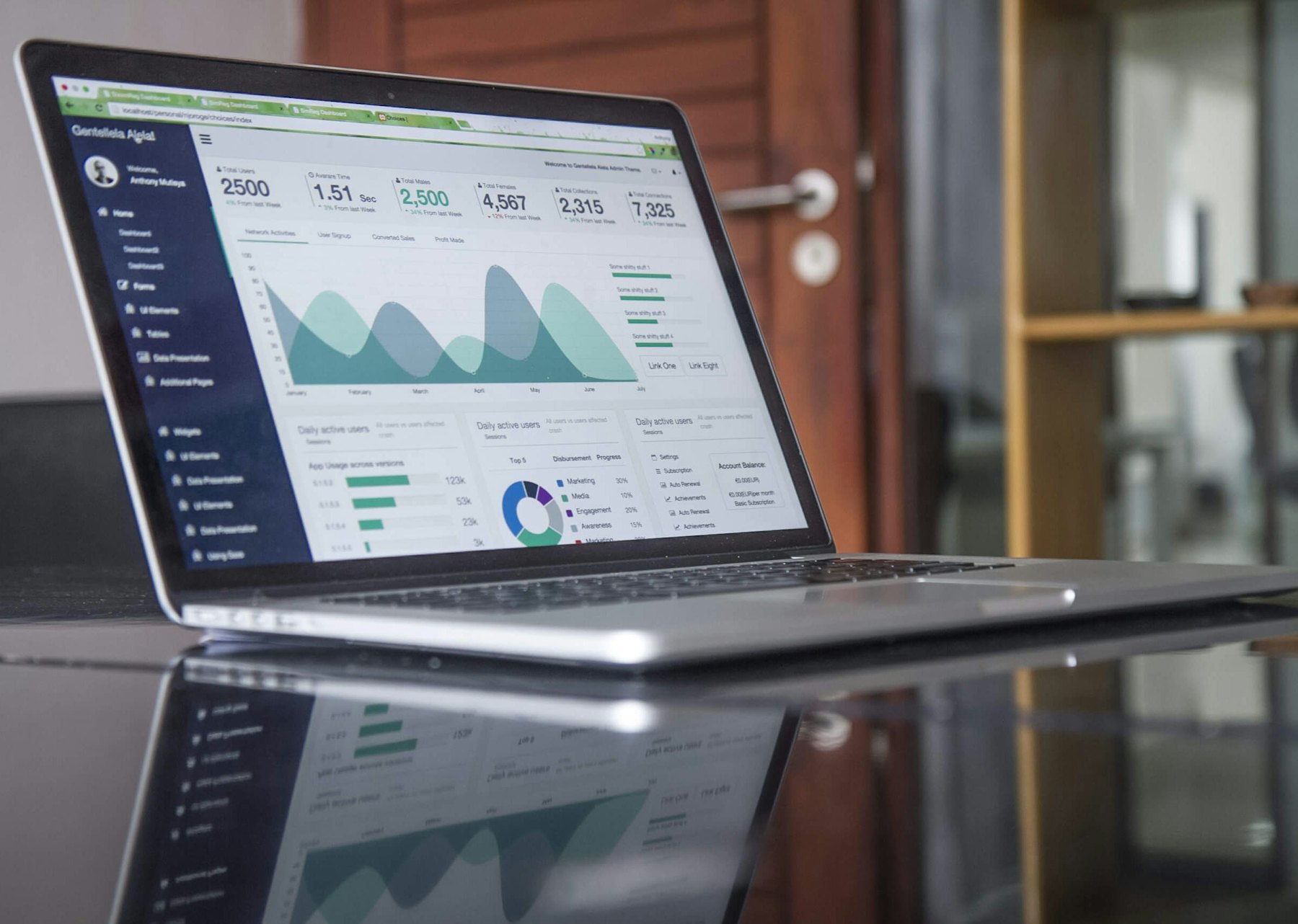 A laptop displaying a spreadsheet used for retirement income modelling